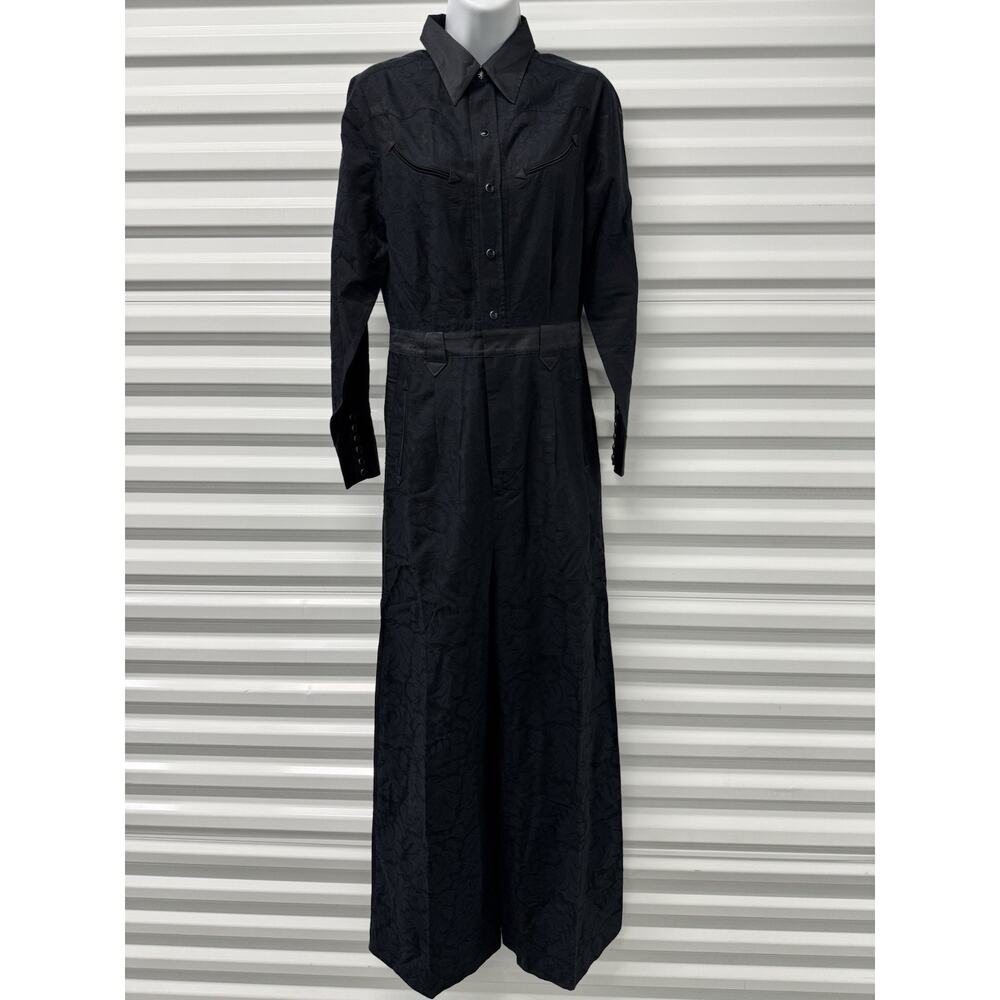 RRL Ralph Lauren Paisley Western Jumpsuit Black Coverall 2